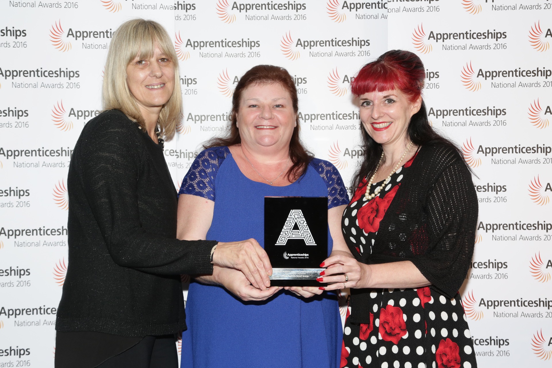 Collecting the Award for Highly Commended in the Newcomer Large Employer Category: